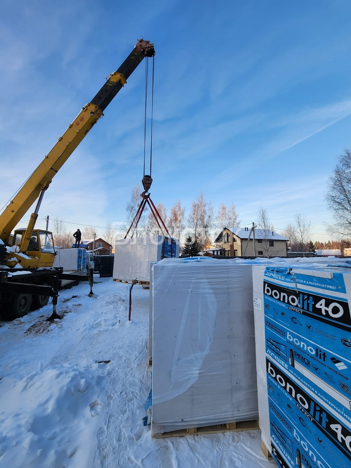 Газосиликатные блоки Бонолит Дмитров D600 625х200х75 перегородочные